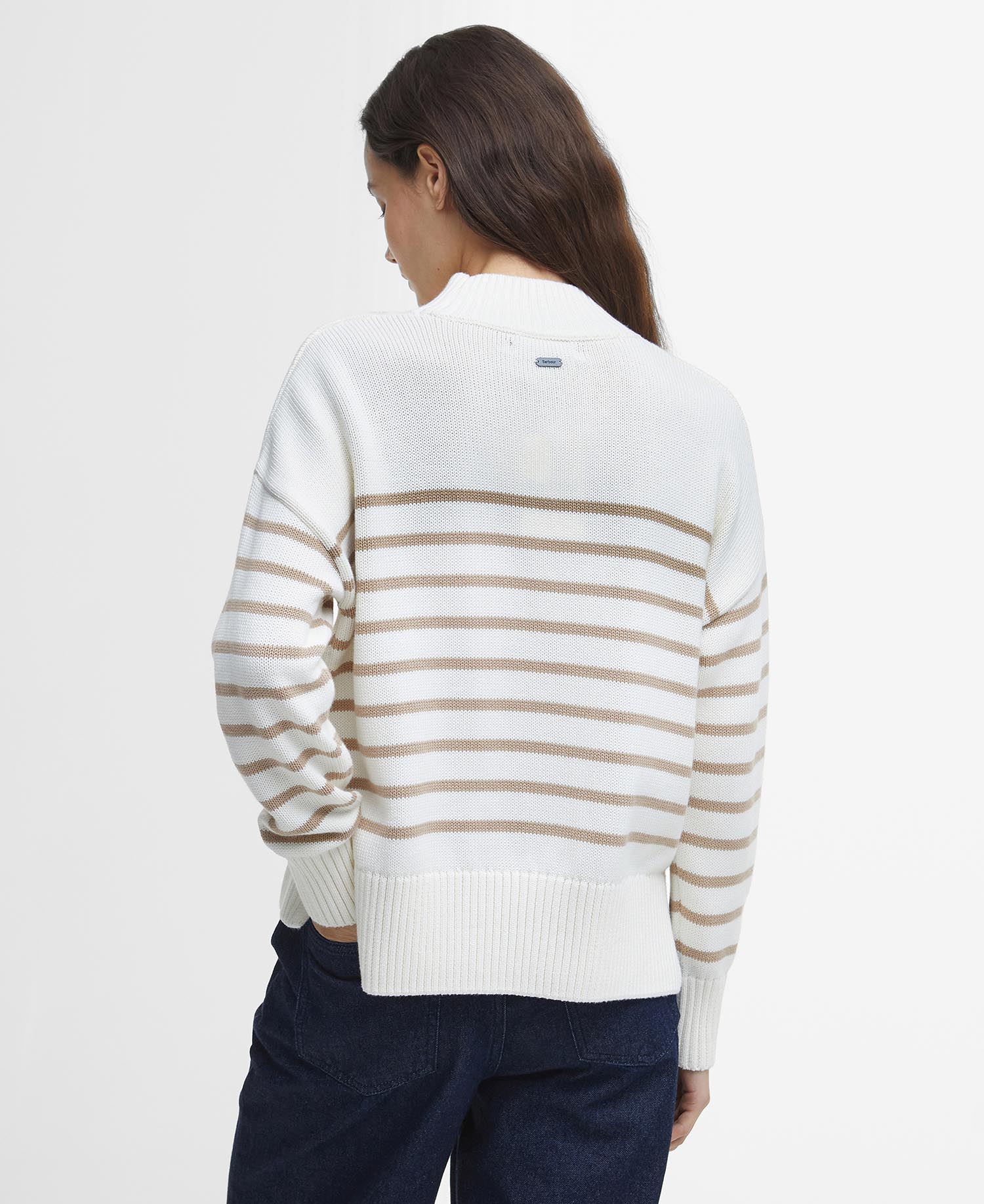 Maglione a collo alto Shelly a righe image number 2