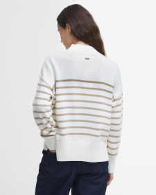 Shelly Striped High-Neck Jumper 