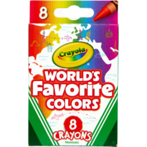 Crayones de colores favoritos del mundo, 8 unidades