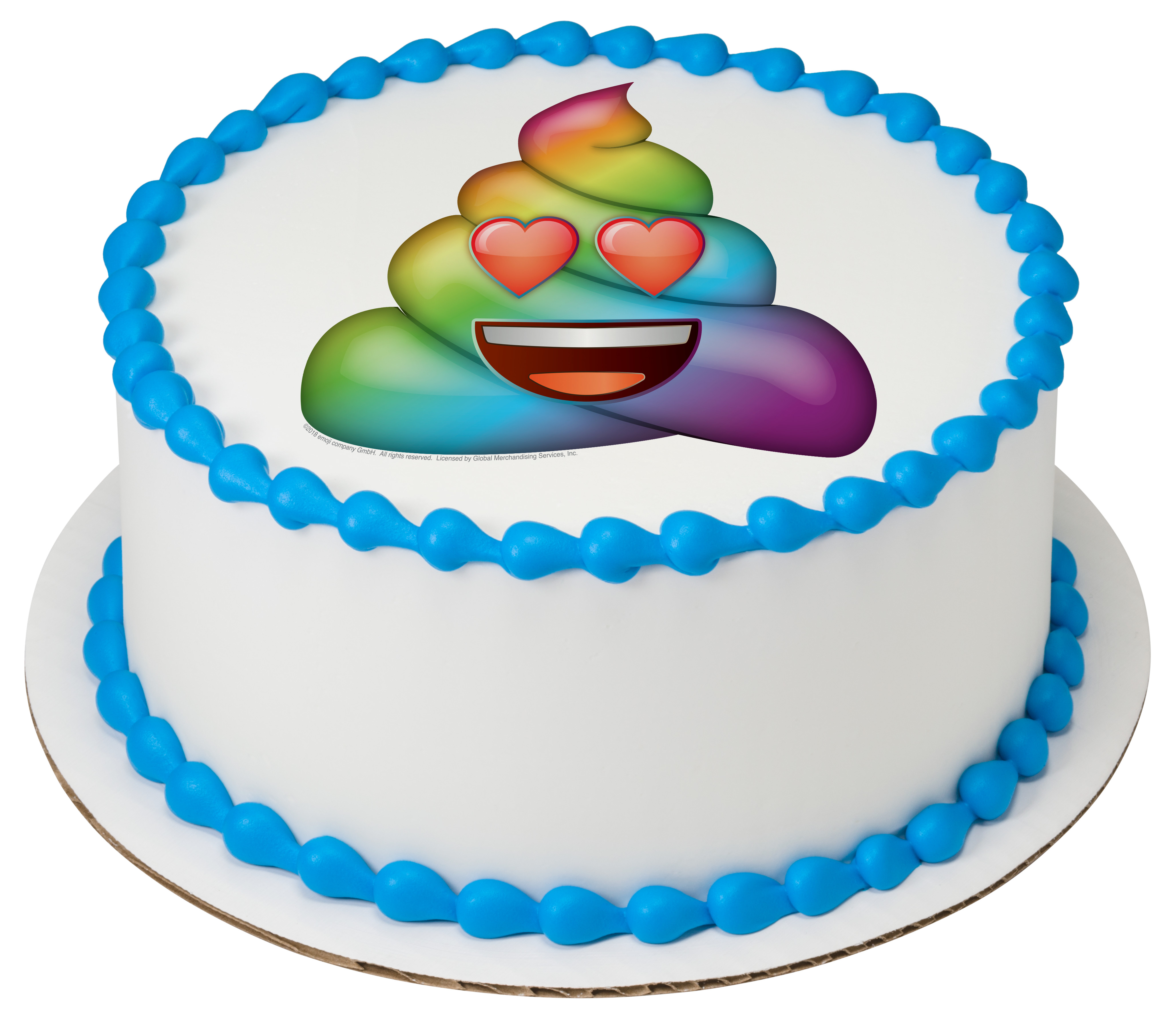 emoji® Rainbow Love Poo | PhotoCake® Edible Image® | DecoPac