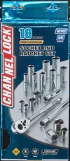 38182 18pc 3/8" Metric Drive Socket Set