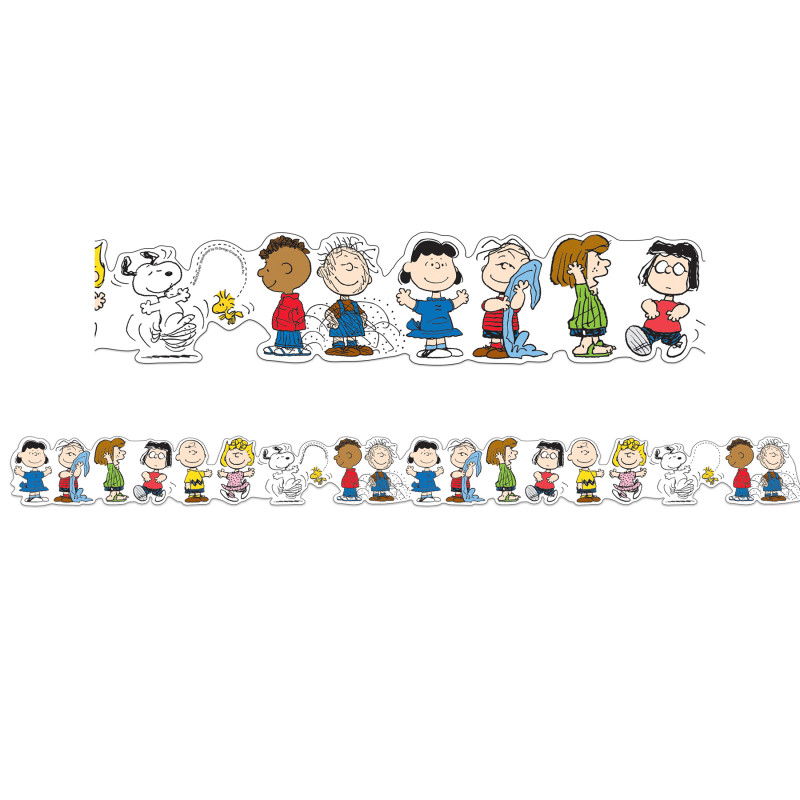 Peanuts® Character Lineup Extra Wide Die-Cut Deco Trim®, 37 Feet