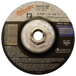 Grinding Disc 4-1/2 X 1/4 X 5/8-11