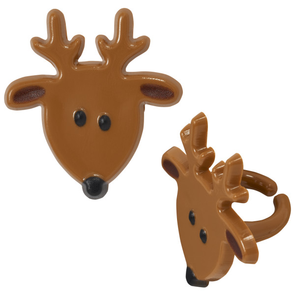 Reindeer Face Cupcake Rings