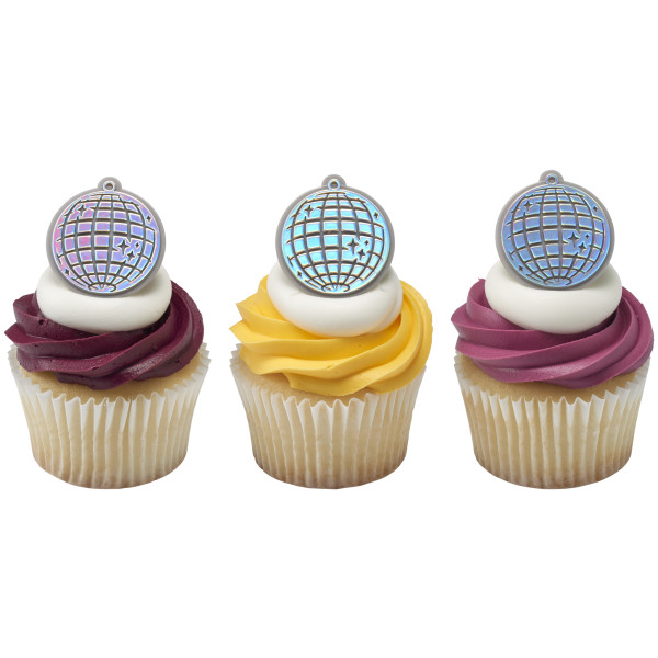Disco Ball Cupcake Rings