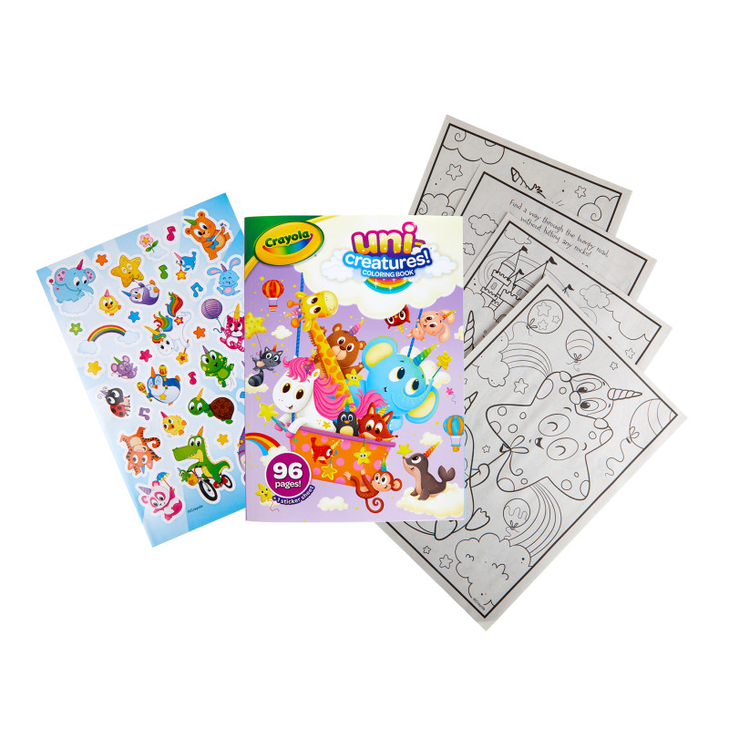 Coloring Book, Uni-Creatures, 96 Pages