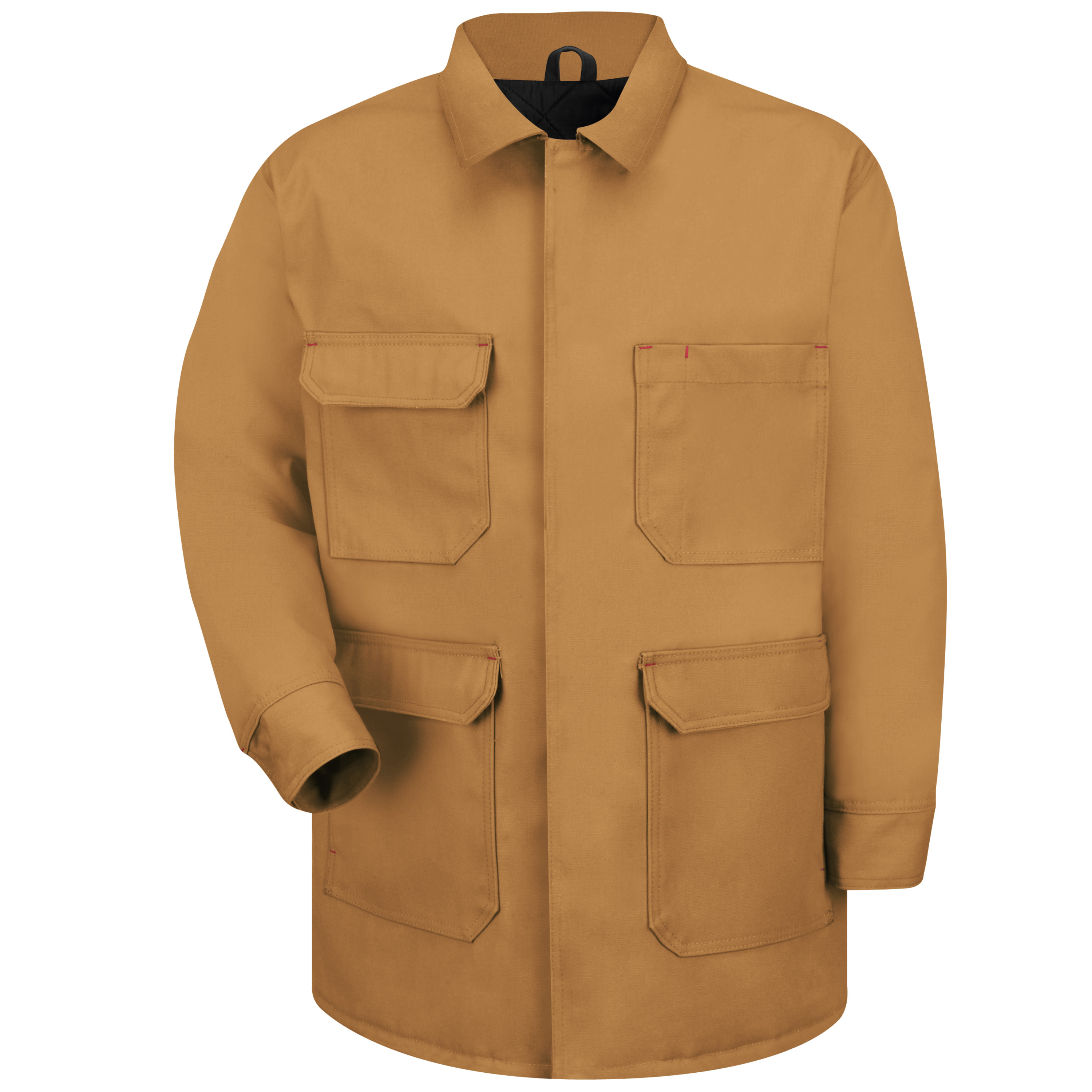 Cappotto rosso misto anatra lavoro - Foto 5 di 6
