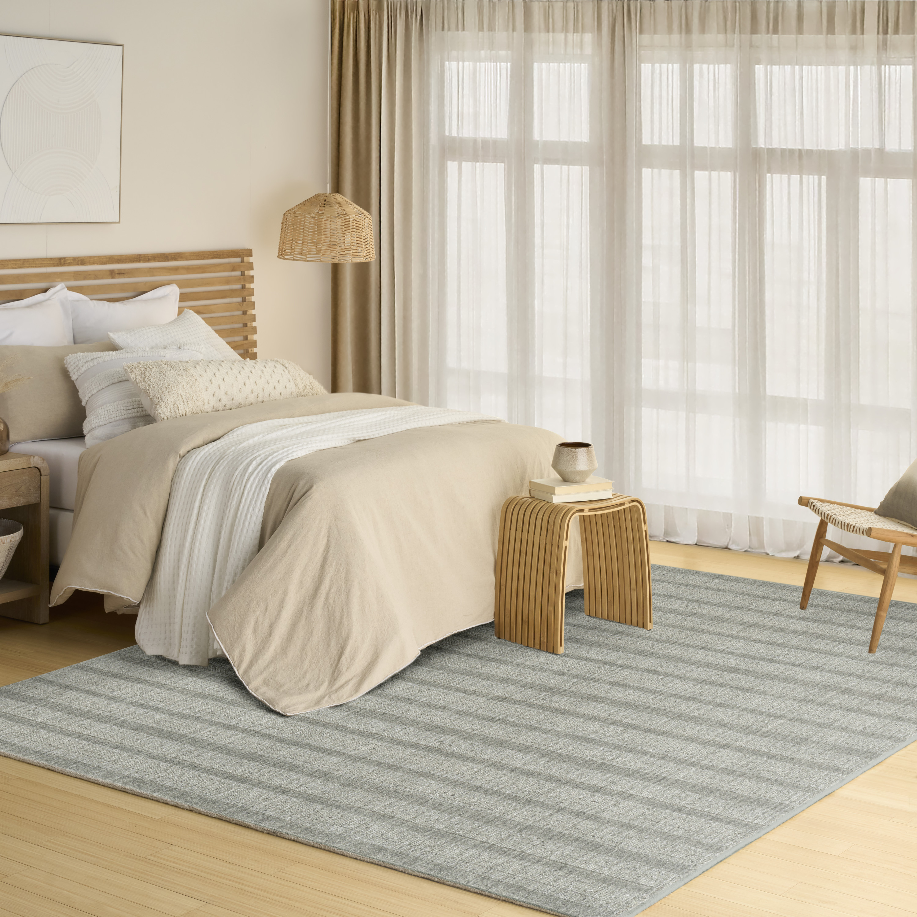 DKNY Pure Multi Weave 9'9" x 13'9" Sage Contemporary Indoor Rug