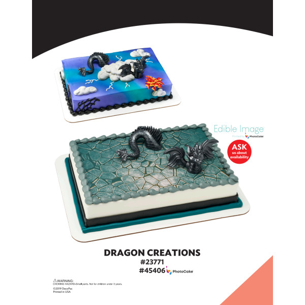 Dragon Creations The Magic of Cakes® PhotoCake® Enhanced Background and Icing Page