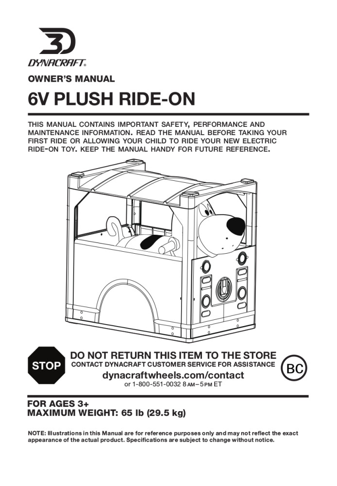 6 Volt Scooby Doo Plush RideOn with Mystery Machine Included