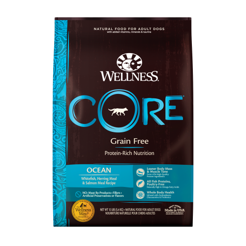 Wellness CORE Grain Free Ocean Whitefish, Herring & Salmon Front packaging
