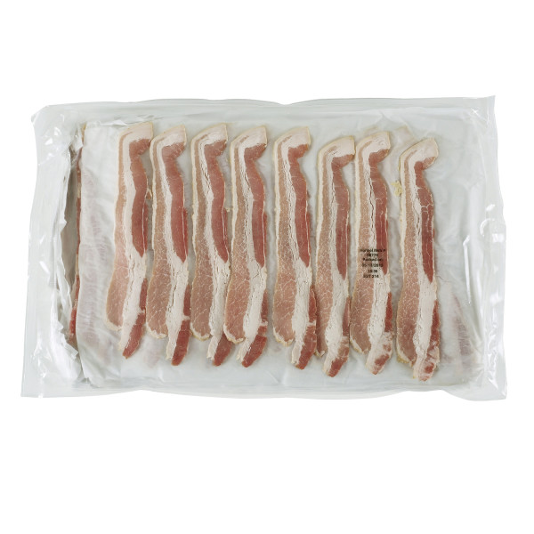 LAYOUT(r) Bacon, Lower Sodium, 18/22 slice, 15 lb . C1CB - Front Center Inner Pack (Hi Res)