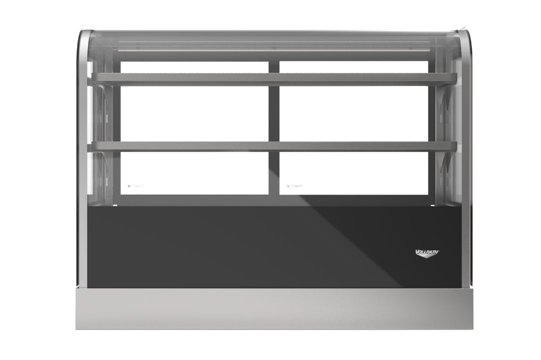 48-inch-wide 120-volt cubed-front countertop heated deli display case with rear access