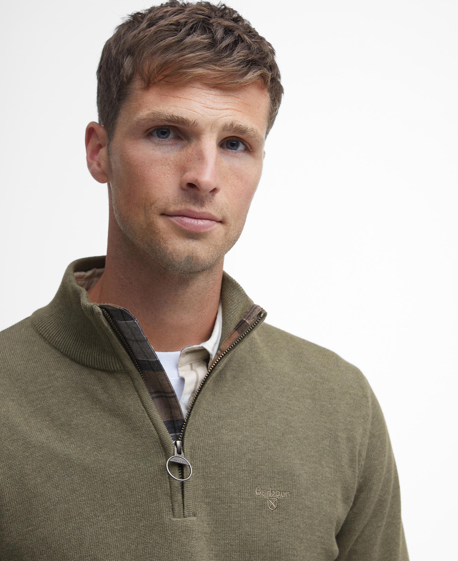Pullover Cotton Half Zip image number 3