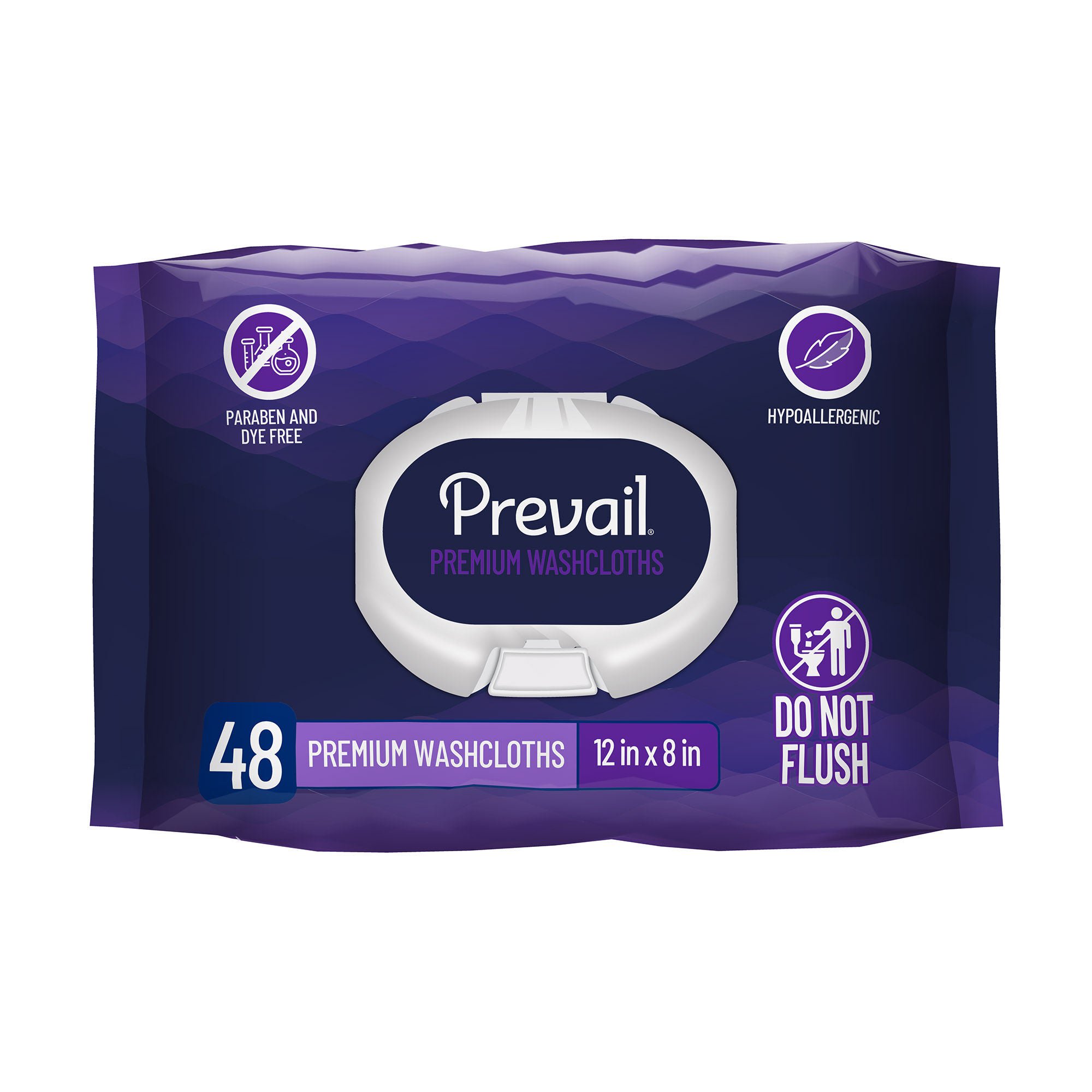 Prevail Personal Wipe with Aloe and Vitamin E, 8 X 12 Inch