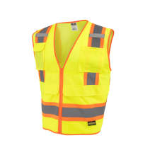 Radians SV69-2 Two Tone Surveyor Type R Class Mesh/Solid Safety Vest with Plan/Tablet Pocket