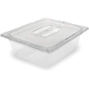 Carlisle, StorPlus, Polycarbonate Food Pan 1/2 Size, 4" Deep, Clear