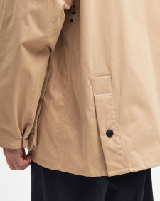 Peached Oversized Bedale Casual Jacket Stone