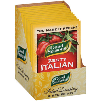 Good Seasons Zesty Italian Dry Salad Dressing and Recipe Mix 0.7oz single packet
