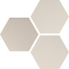 Six White 6×6 Hexa Field Tile Matte