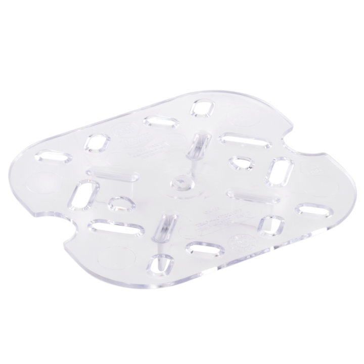 Sixth-size Super Pan® clear low-temperature plastic false bottom