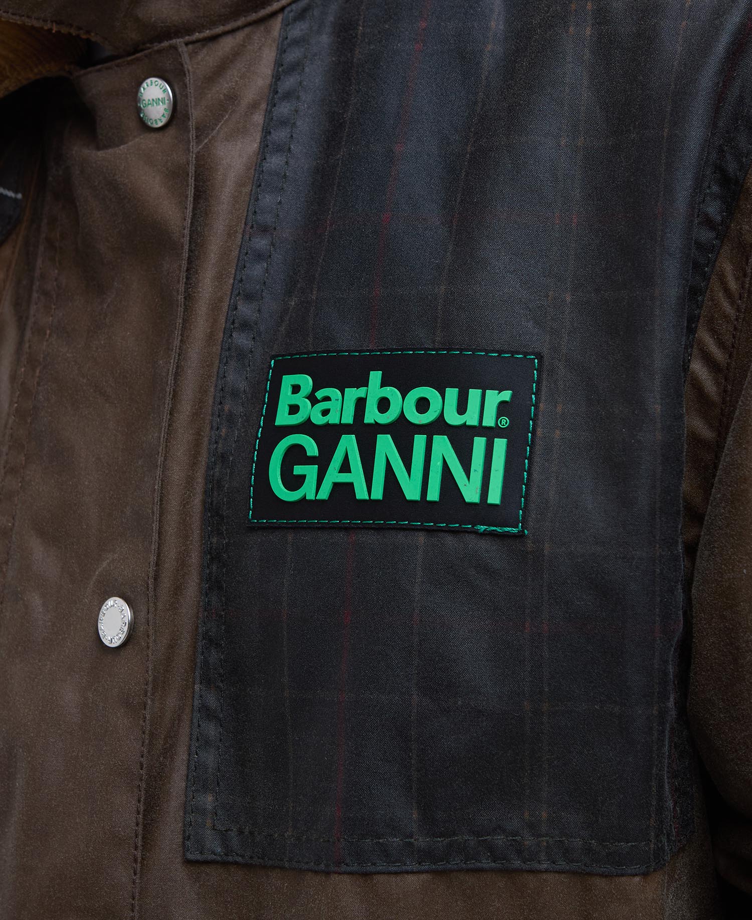 Barbour x GANNI Waxed Duffle Coat image number 6