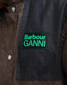 Cappotto Duffle cerato Barbour x GANNI 