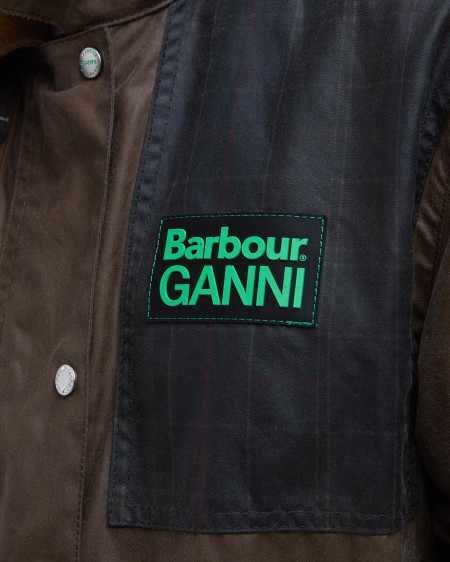 Barbour x GANNI Waxed Duffle Coat