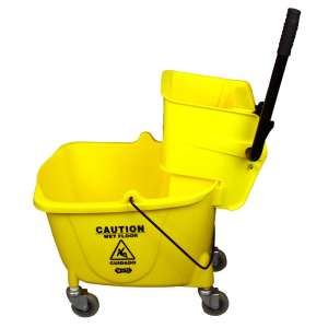 Impact, Value-Plus, 35qt, Mop Bucket w/ Sidepress Wringer, Yellow