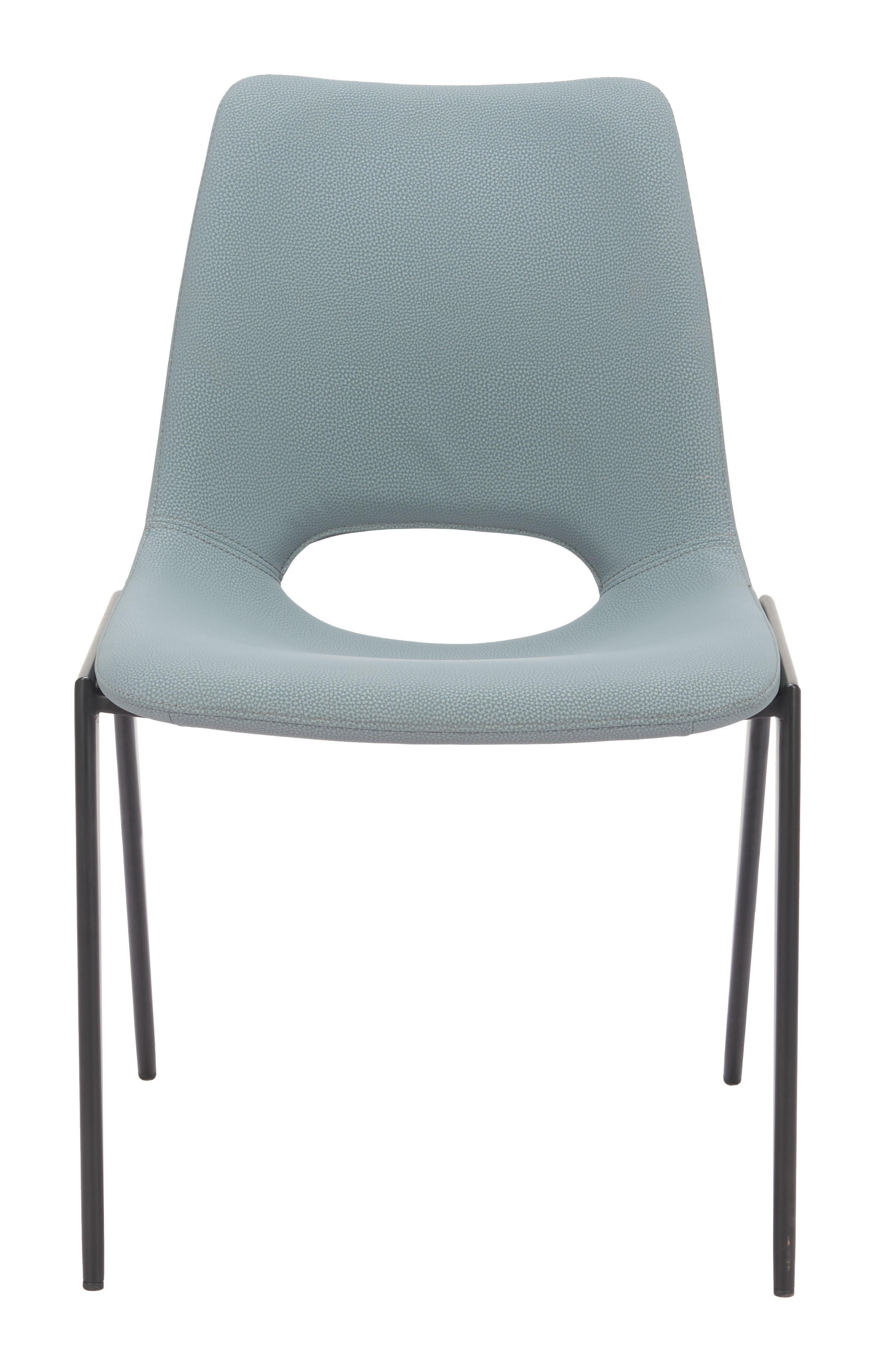 Desi Armless Dining Chair (Set of 2) Azure Gray product image