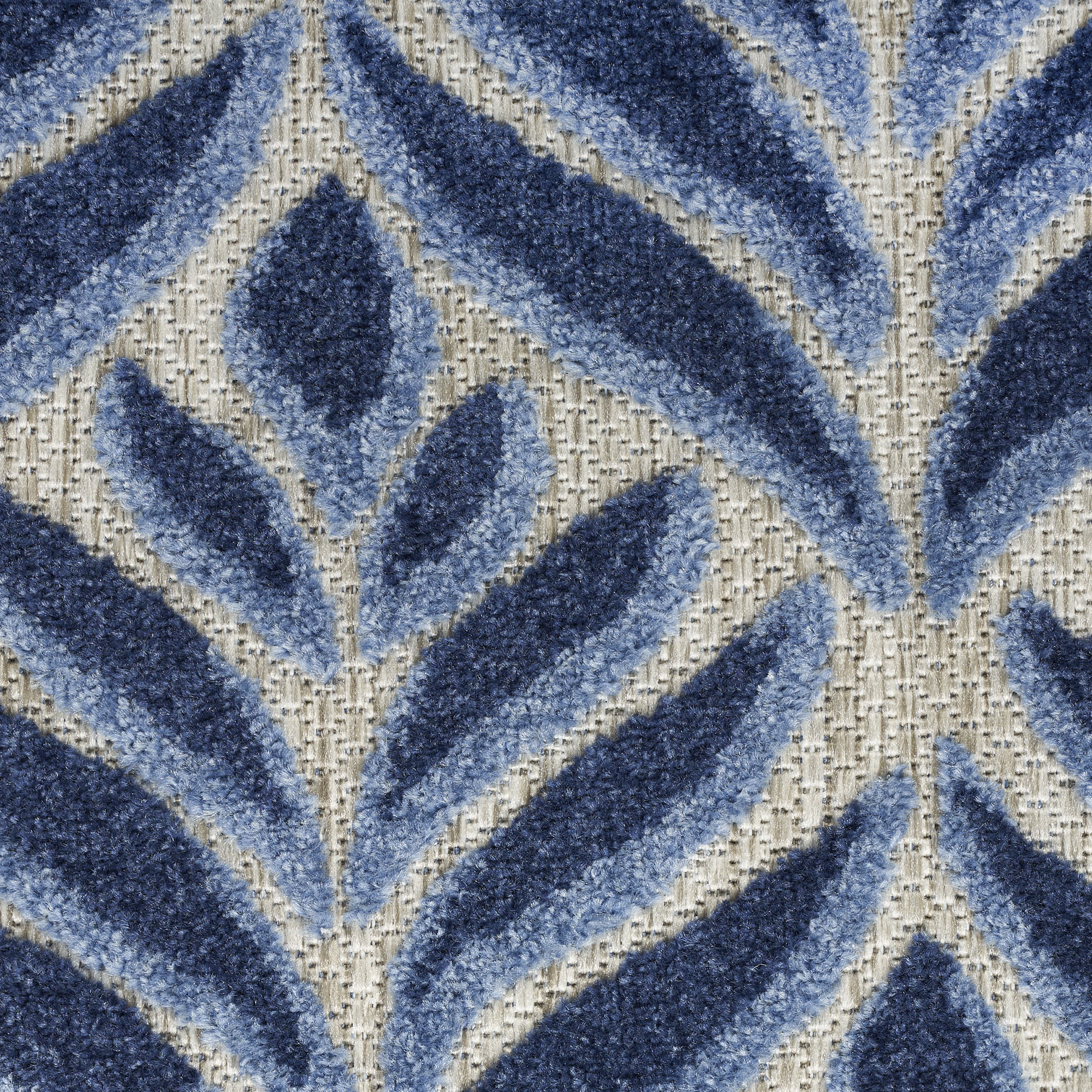 Nourison Aloha 6' x 9' Blue Tropical Rug