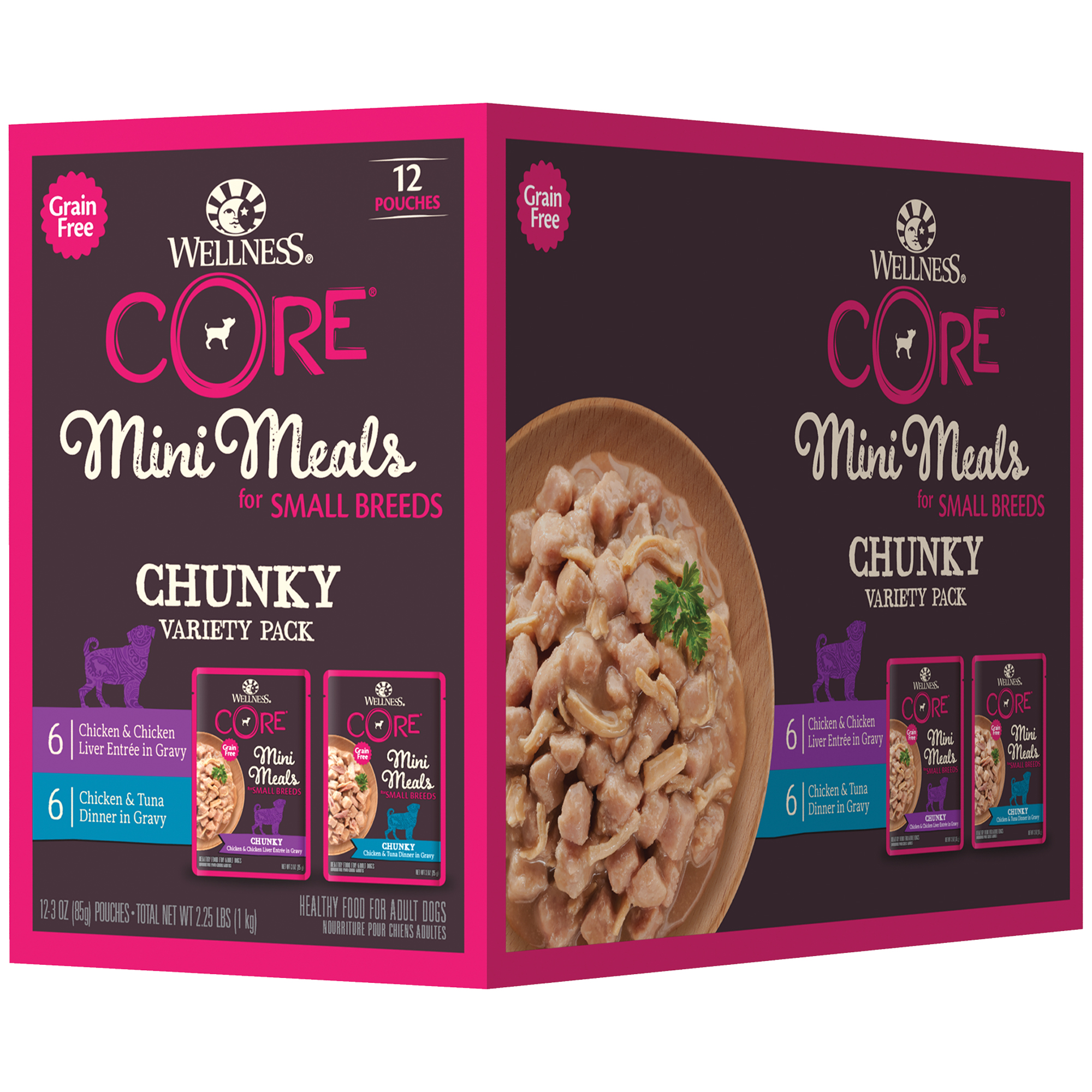 Wellness CORE Mini Meals Chunky Variety Pack