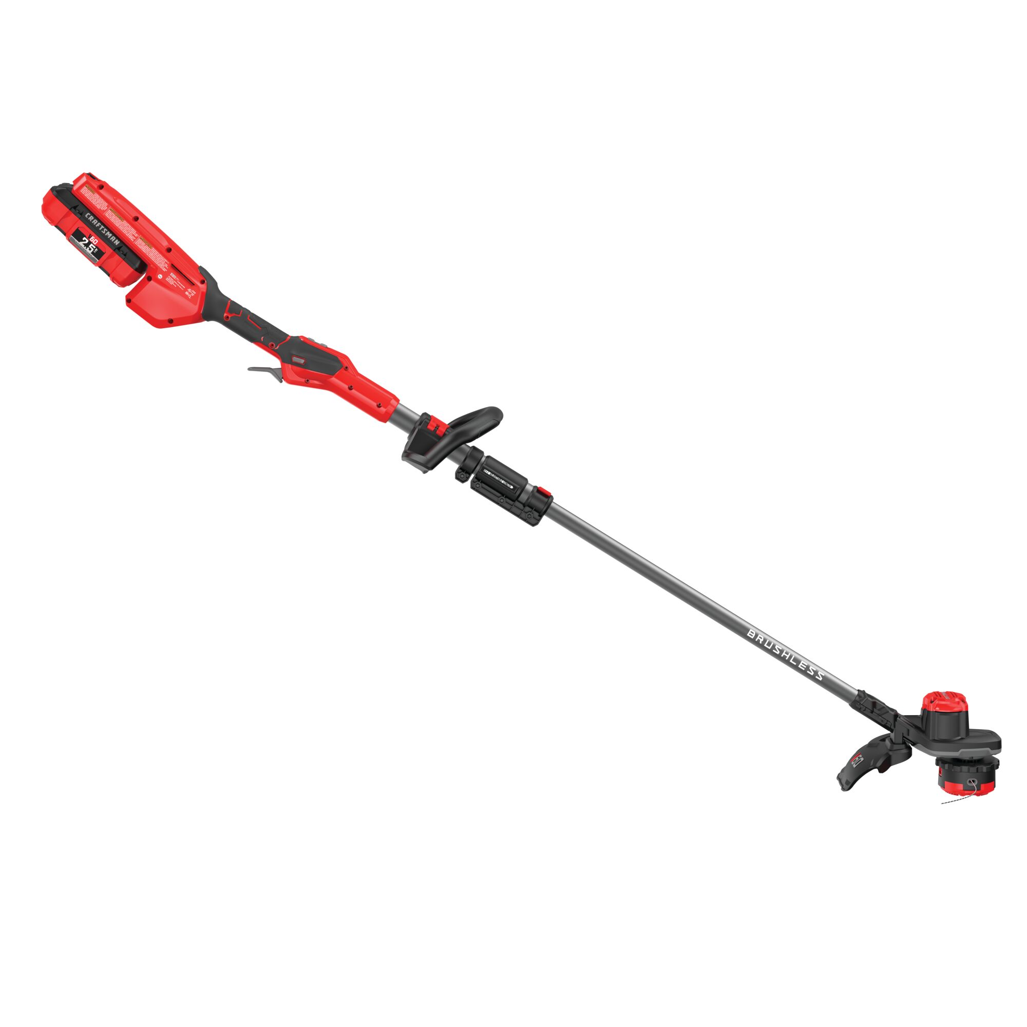 60 volt cordless 15 inch brushless weedwacker string trimmer with quickwind kit 2.5 ampere per hour.