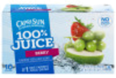 Capri Sun® 100% Juice Berry Flavored Juice Blend, 10 ct Box, 6 fl oz Pouches