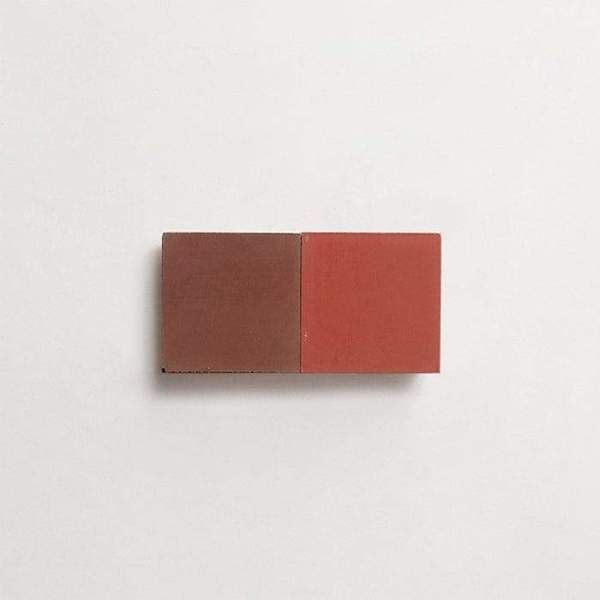 cement: mythology checkerboard | oz | grande | matte | duo | chestnut + flame | sample 