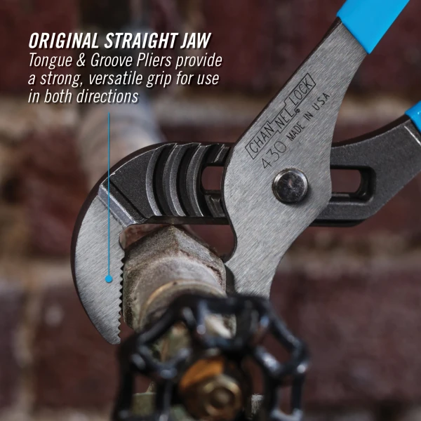 430® 10-inch Straight Jaw Tongue & Groove Pliers