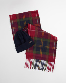 Set regalo con berretto Swinton e sciarpa Galingale Winterberry Tartan