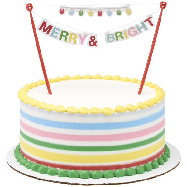 Merry & Bright Banner Layon