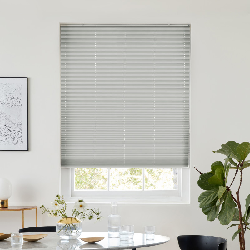 Seren Silver Pleated blind