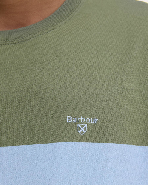 Braeside Striped T-Shirt Light Moss