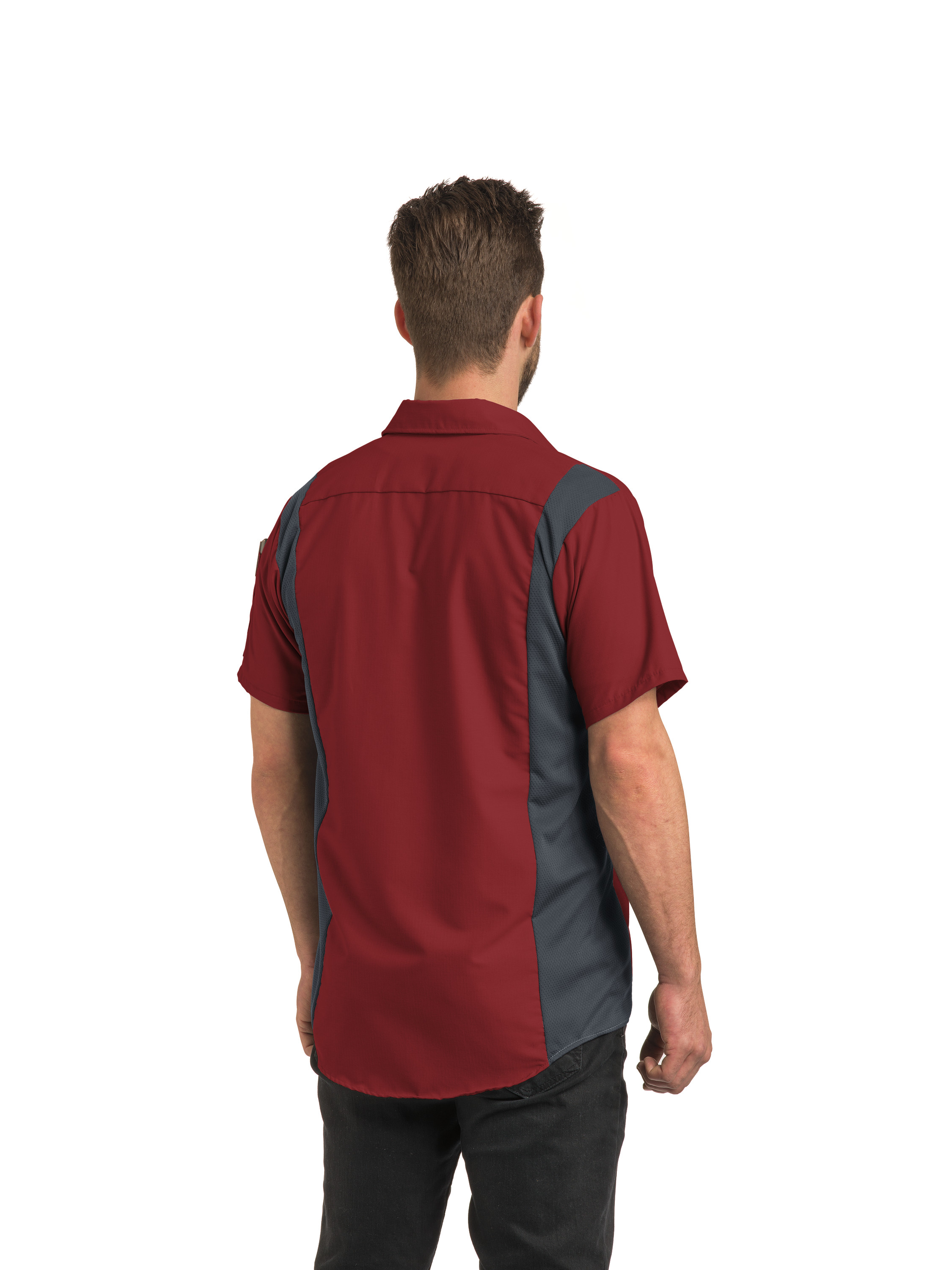 Camisa Red Kap para hombre manga corta Performance Plus Shop con tecnología Oilblok - Imagen 34 de 41