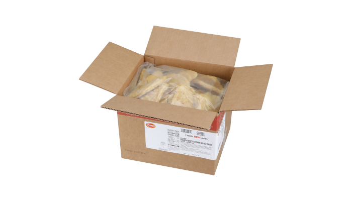 Tyson Red Label® Uncooked Golden Crispy Chicken Breast Pattie Fritters, 3.2 oz. _image_4