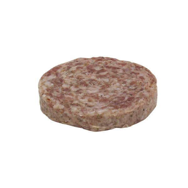 OLD TYME(r) Sausage, Patty, 96/2 oz, 12 lb . C1C0 - Front Center Out of Package (Hi Res)