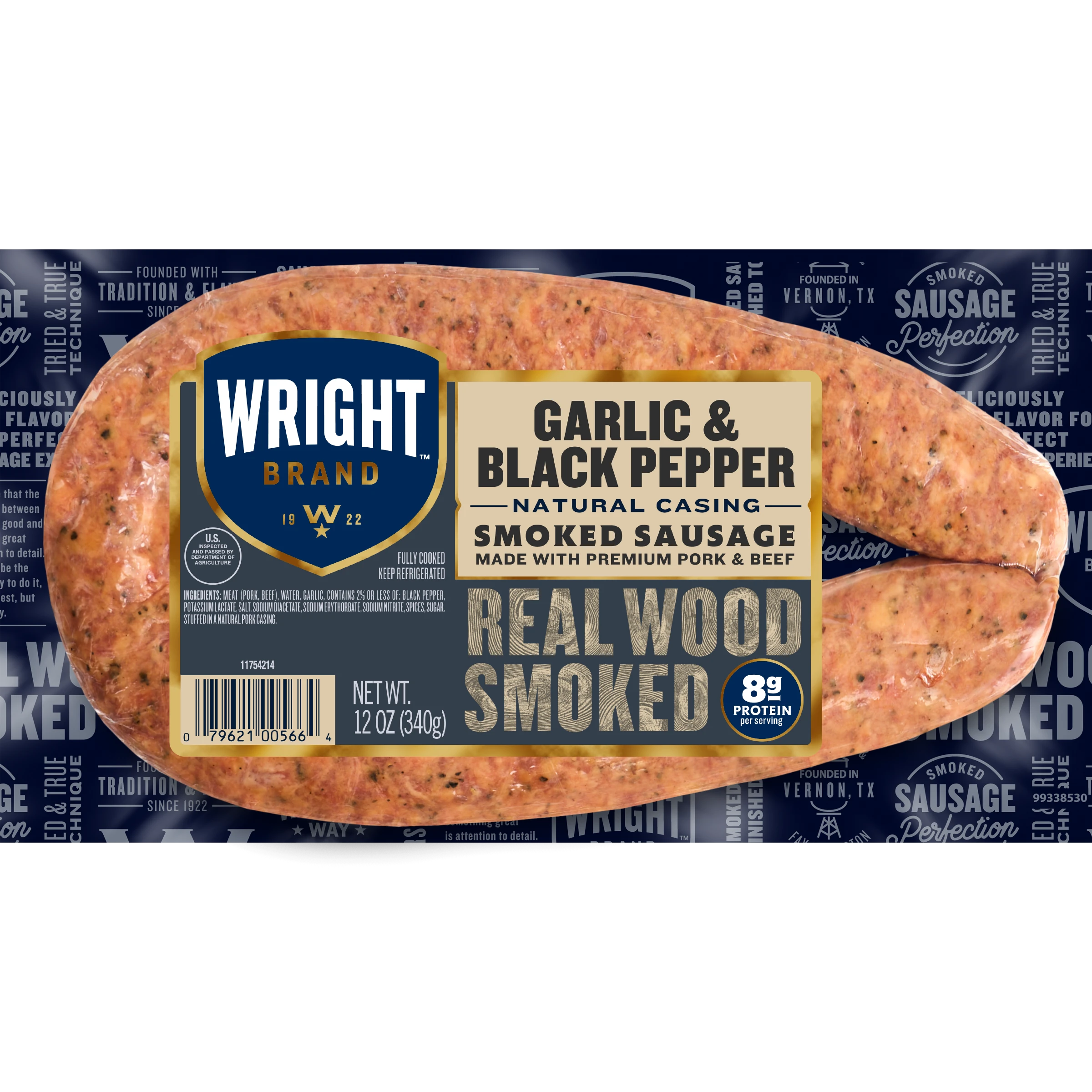 Garlic & Black Pepper Sausage Rope
