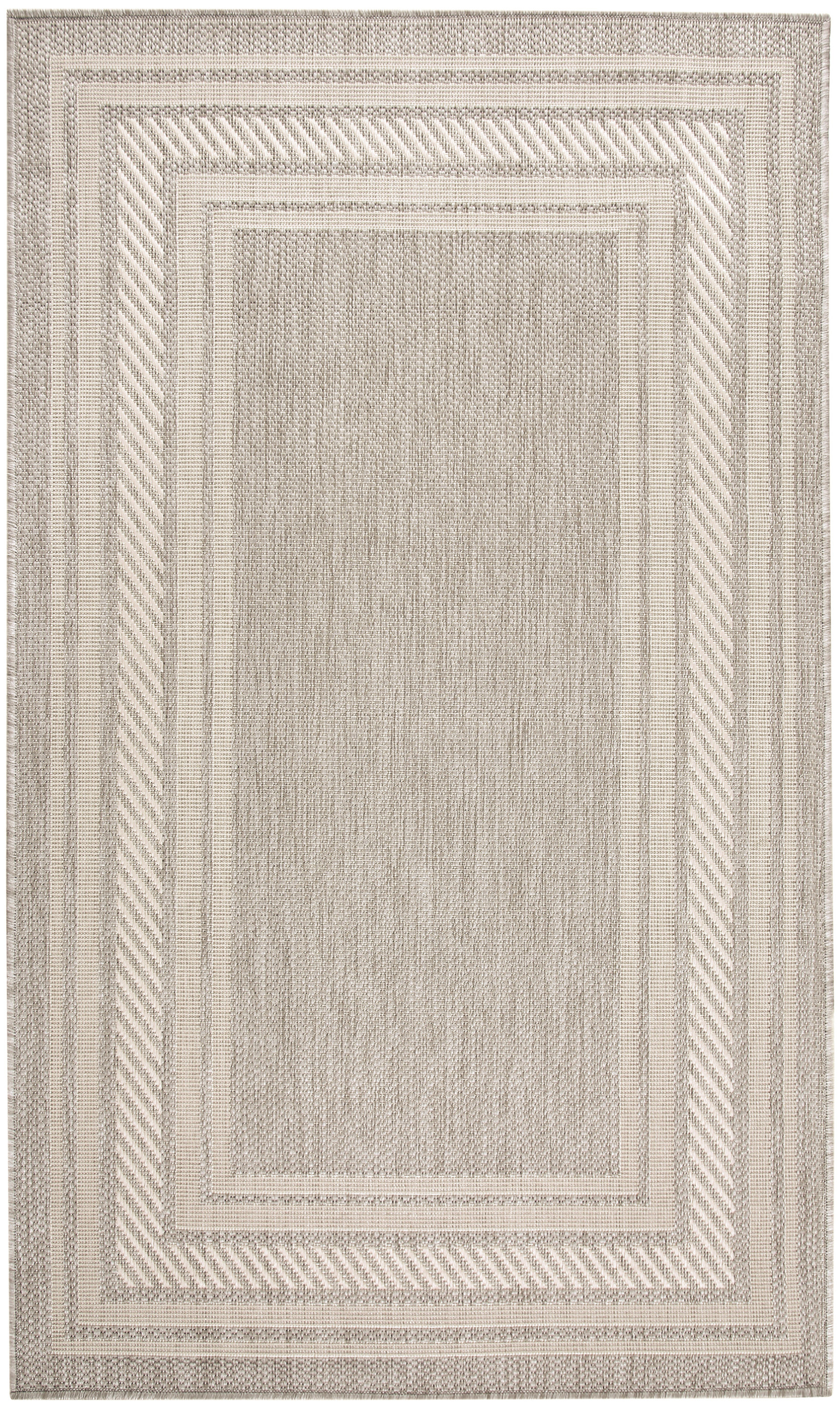 Nourison Horizon Indoor/Outdoor 3' x 5' Grey Modern Rug