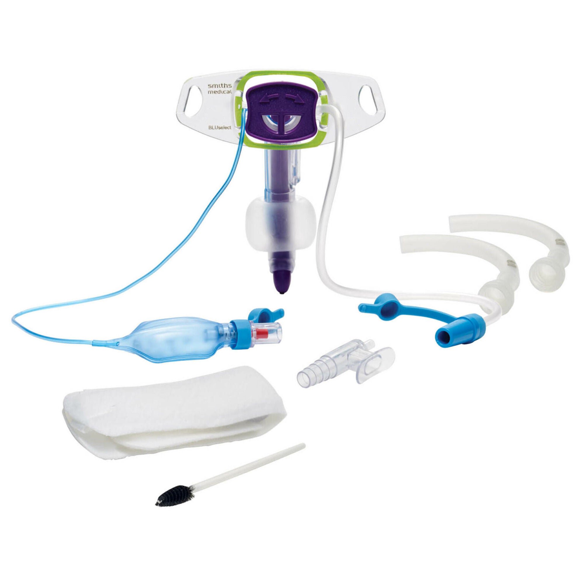 ICU Medical FKA Smiths Medical TUBE, TRACH W/SCTN BLUSELECT CUFF N/FENSTD W/WEDGE 8.0MM