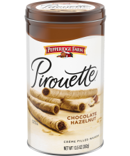 Pepperidge Farm® Pirouette® Chocolate Hazelnut Rolled Wafers(about 1/2 of a 13.5-ounce canister)