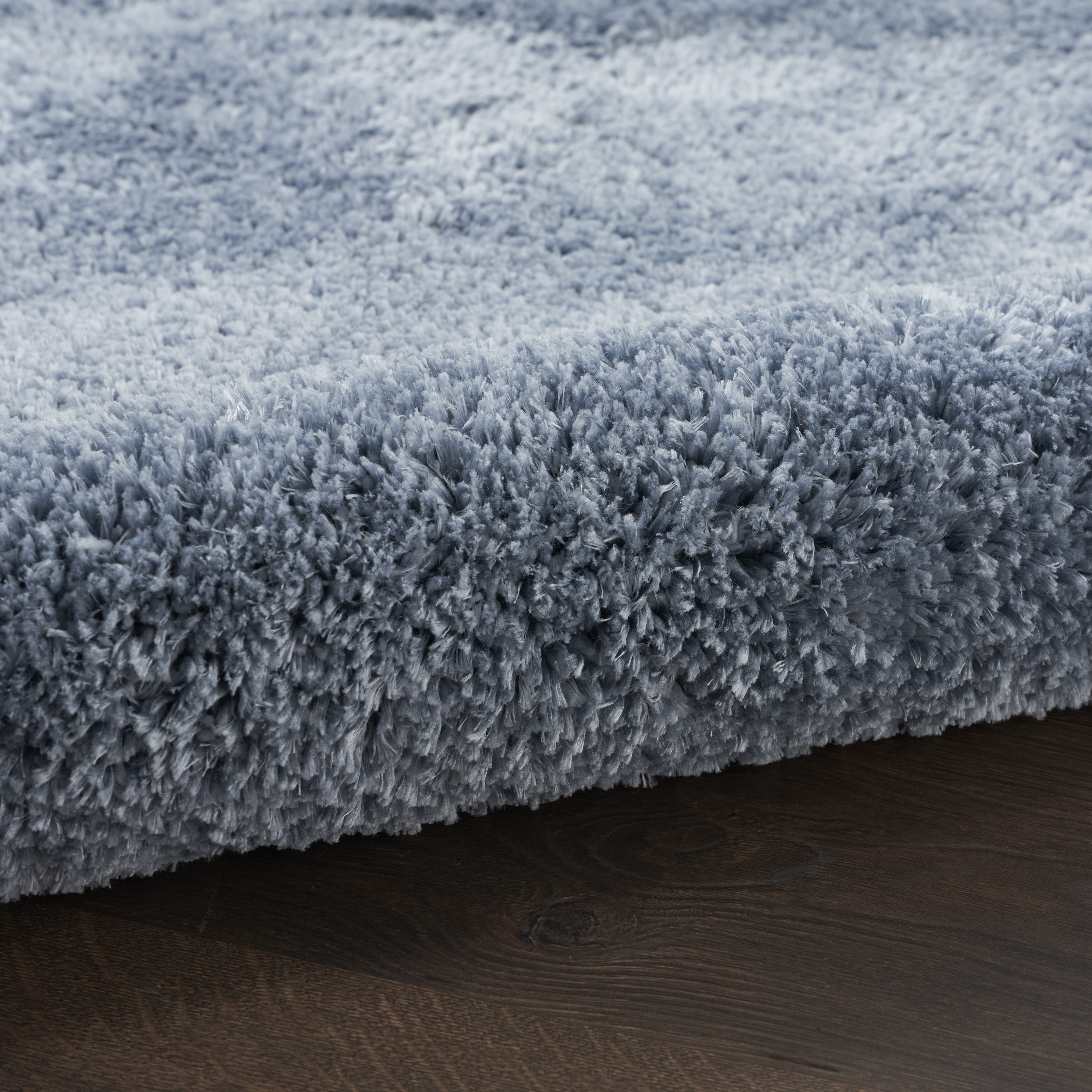 Nourison Dreamy Shag 4' x 6' Light Blue Shag Indoor Rug