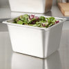 Half-size 8-inch-deep Super Pan® heavy-duty stainless steel transport pan