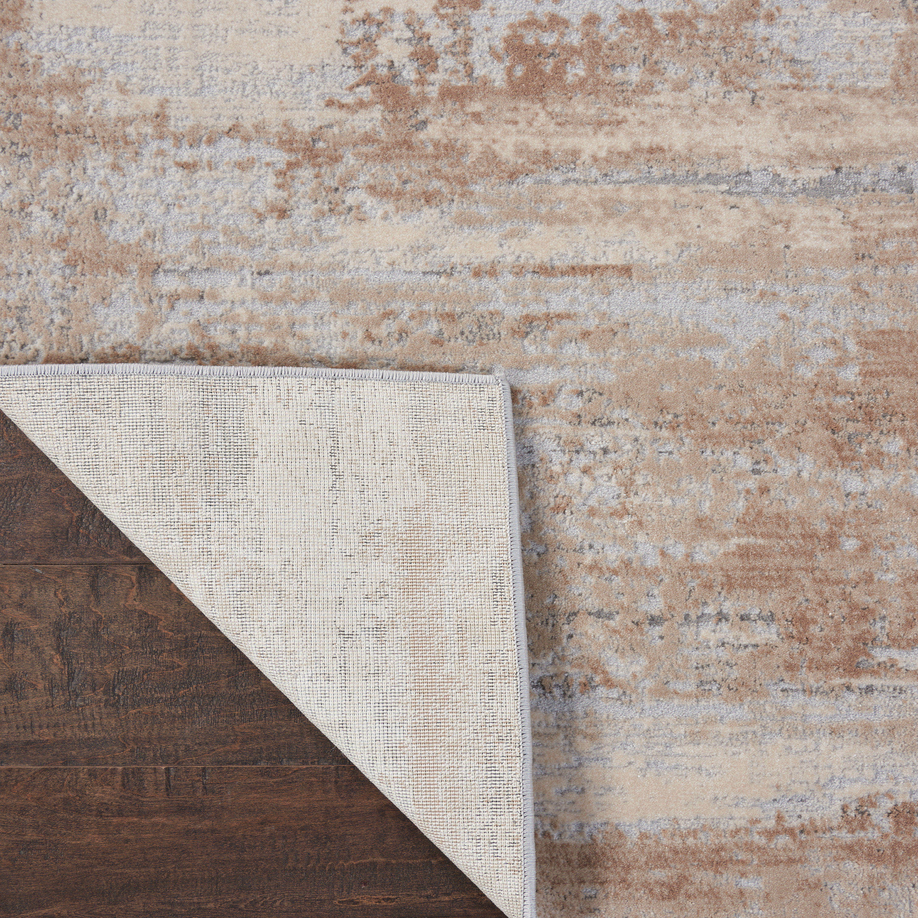 Nourison Rustic Textures 7'10" x 10'6" Beige Modern Indoor Rug